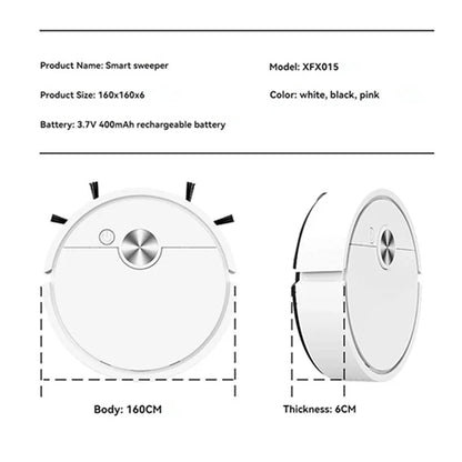 Smart Robot Vacuum Cleaner – 5-in-1 Wireless Cleaning