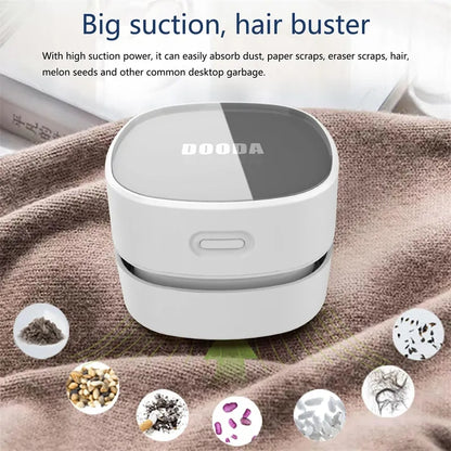 Small Sweet Robot Laptop Automatic Cleaning Desktop Vacuum Cleaner Laptop