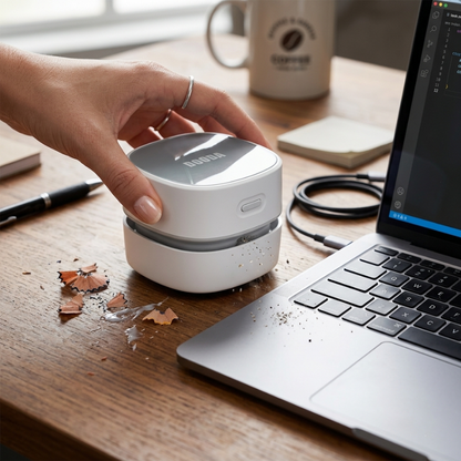 Small Sweet Robot Laptop Automatic Cleaning Desktop Vacuum Cleaner Laptop